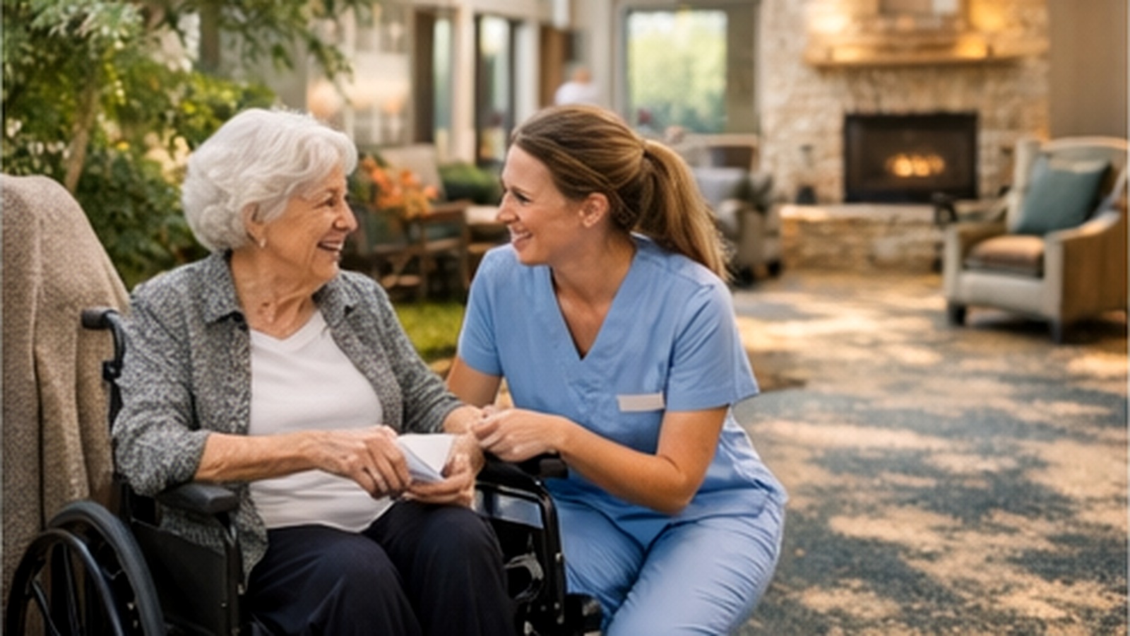 Illustration for assisted living vs nursing home